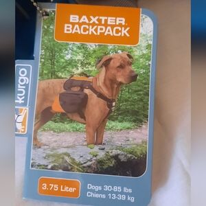 Kurgo Baxter Backpack fits 30-85 lbs Blue